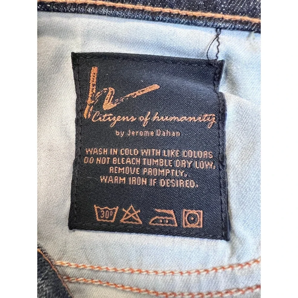 Citizens of Humanity Bootcut Jeans Womens 26 Blue Good Distressed Low Rise Denim